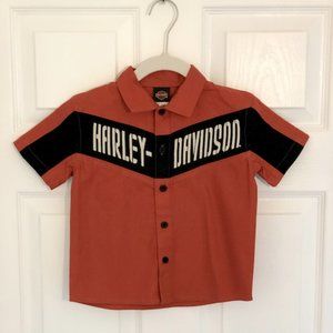 Boys Harley-Davidson Short-Sleve Shirt Button Down